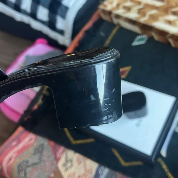 Black Gucci Rubber Mules Size 36 - Picture 6 of 8